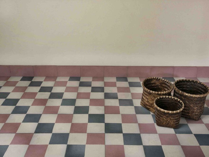 2x2 antique red - antique grey - American black