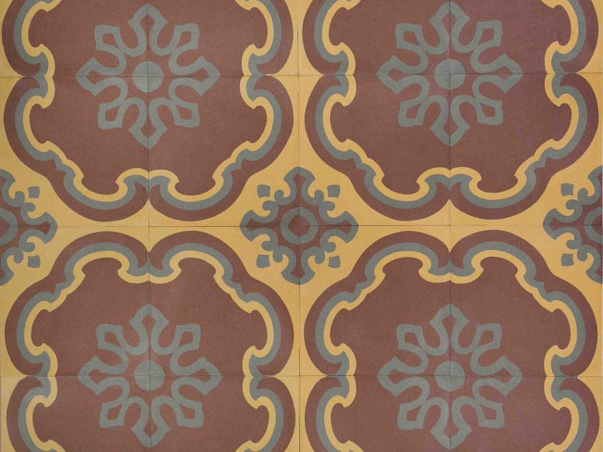 EPOCOSO rosso antico - giallo ocra - grigio scuro