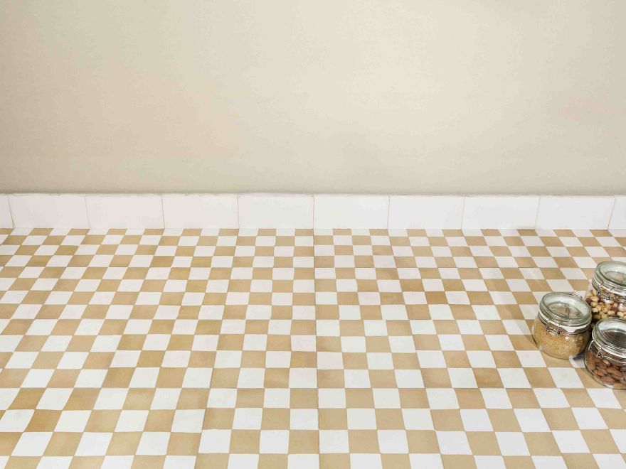 4x4 giallo senape - bianco avorio