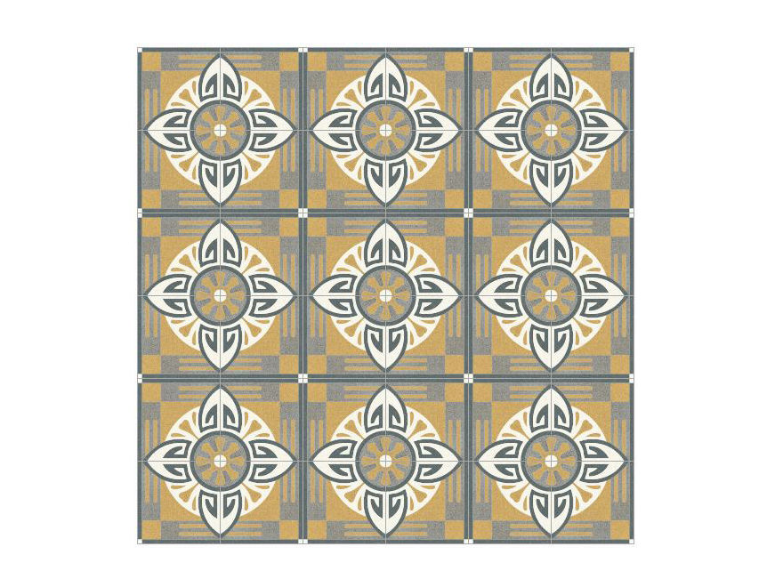 "Mosè" CEMENTINE composizione tappeto