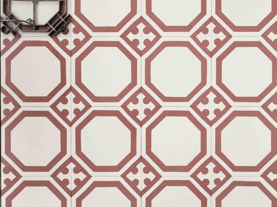 OCTOPUS bianco avorio - rosso antico